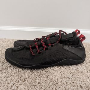 Vivo Barefoot Black and Red Athletic Shoes